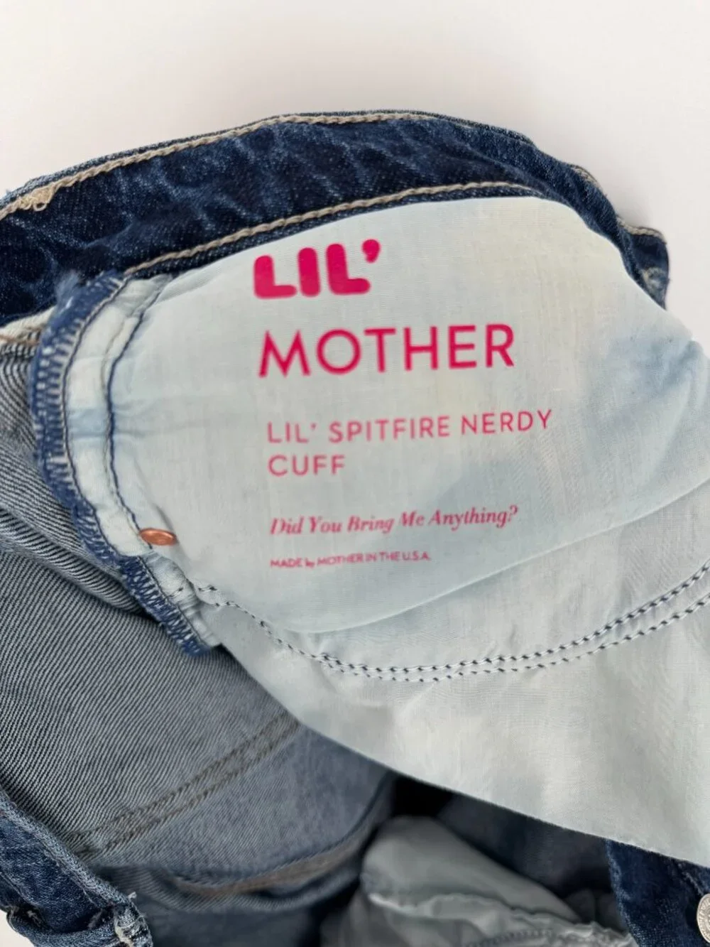 MOTHER Lil’ Spitfire Nerdy Cuff High Rise Jeans Size 29